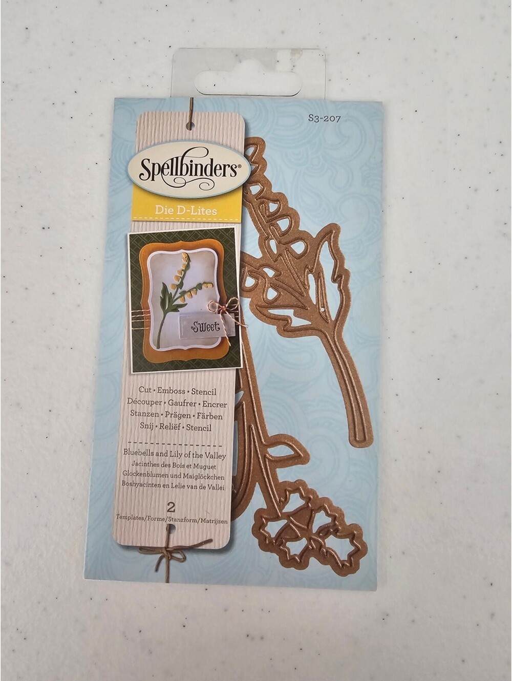 Spellbinder Die D-Lites Bluebells and Lily of the Valley Craft Die Set S3-207